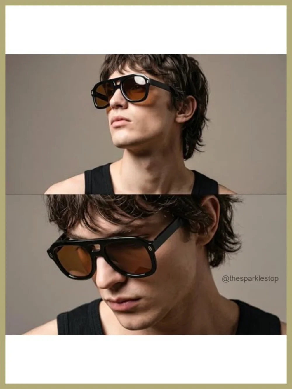 Retro Thick Aviator Sunglasses for Women Men Large Vintage Shades